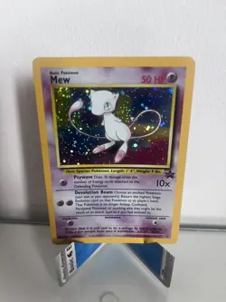 2000 Pokemon Black Star Mew #9 Holo Promo Pokemon League TCG - HP - Image 1