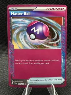 Master Ball 153/162 Pokemon Temporal Forces Ace Spec Holo NM - Image 1