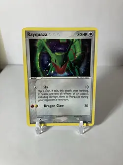 Pokemon TCG Rayquaza 3/17 Holo Rare POP Series 1 2004 - Image 1