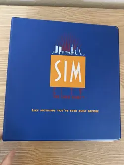 Sim City The Card Game - 121/125 Promo Card Lot + Binder Mayfair Games RARE - Image 1