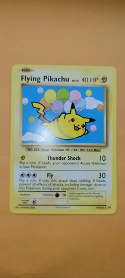 Pokemon Evolutions Flying Pikachu Card 110/108 - Image 3