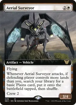 Aerial Surveyor EXTENDED - 039 - Rare - Kamigawa: Neon Dynasty NEC MTG - Image 1