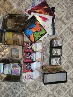 Huge Pokemon card lot with Tins, Books, Etb Box, code cards - Image 2