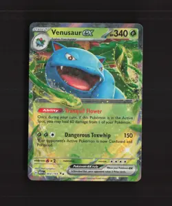 Venusaur ex 003/165 Scarlet & Violet 151 Ultra Rare Holo Pokemon Card NM - Image 1