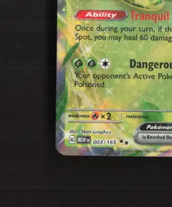 Venusaur ex 003/165 Scarlet & Violet 151 Ultra Rare Holo Pokemon Card NM - Image 5