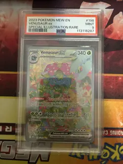 VENUSAUR EX SPECI4L ILLUSTRATION RARE POKEMON MEW EN-151 2023 198 PSA 9 - Image 1