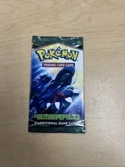 Pokemon EX Emerald Booster Pack - Kyogre Artwork - EMPTY Booster Pack - Image 1