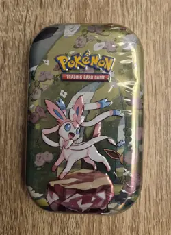Pokemon TCG Scarlet & Violet Prismatic Evolutions Mini Tin Sylveon New & Sealed - Image 1