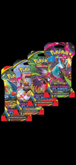 16 Packs Pokemon Phantsmal Flames Factory Sealed - Random Pack Art - Image 1