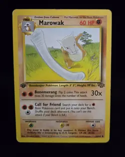 Pokemon TCG - MAROWAK - 1ST EDITION - 39/64 - JUNGLE (1999) - WOTC - HP/MP - Image 1