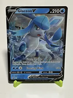 Pokemon Glaceon V SWSH196 Sword & Shield Black Star Promo NM Condition - Image 1