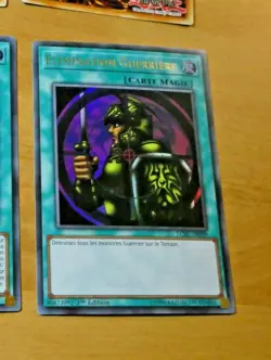 YUGIOH ULTRA RARE CARTE CARD Elimination Guerriere LCKC-FR099 VF NM - Image 1