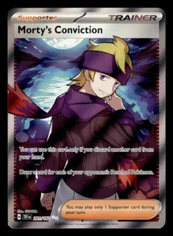 Morty's Conviction 201/162 Ultra Rare Temporal Forces Pokemon Card - Image 1