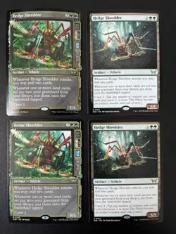 MTG- Hedge Shredder x4 - Duskmourn (One is FOIL) - Image 1