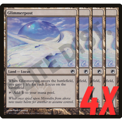 MTG Glimmerpost (Scars of Mirrodin) 227/249 (NEAR MINT) (4X) - Image 1