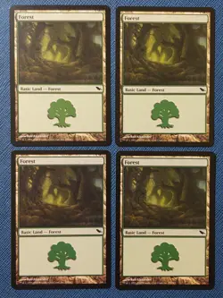MTG 4x Forest (#299) x4 NM Shadowmoor Magic Playset Basic Land Alexander - Image 1
