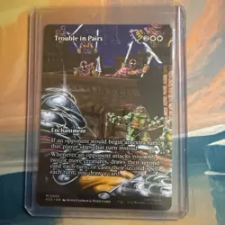 Trouble In Pairs (Borderless) - Teenage Mutant Ninja Turtles MTG - Image 1