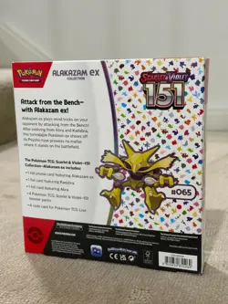 Pokemon 151 Alakazam ex Collection Box – Factory Sealed - Scarlet & Violet - Image 3