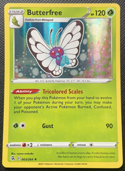 Butterfree 003/264 Fusion Strike Holo Rare LP Pokemon 2021 - Image 1