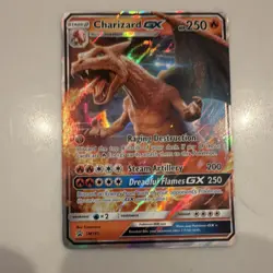 Charizard GX Promo Full Art Holo SM195 Pokemon TCG Card SM Set 250 HP - Image 1