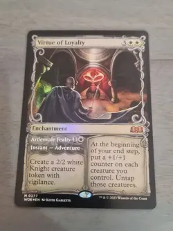 MTG Virtue of Loyalty-Foil- Card Wilds of Eldraine Set NM Condition - Image 2