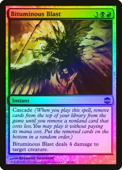 Bituminous Blast FOIL Alara Reborn PLD Black Red Uncommon MAGIC CARD ABUGames - Image 1