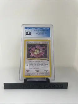 TEAM ROCKET’S MEOWTH Pokemon Card 2000 Black Star Promo - #18 - CGC 8.5 - Image 1