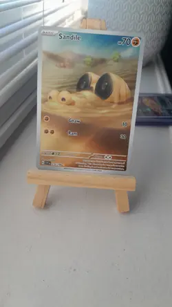 Sandile 216/198 Scarlet Violet Base Set Illustration Rare Card - Image 1