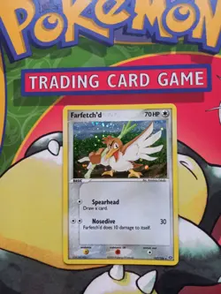 Farfetch'd 107/106 Secret Holo Rare EX Emerald Pokemon Card - Swirl - Image 1