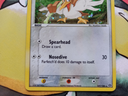 Farfetch'd 107/106 Secret Holo Rare EX Emerald Pokemon Card - Swirl - Image 4