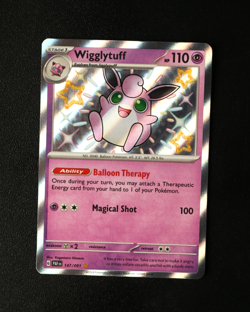 Pokemon Card TCG - Wigglytuff 147/091 - Paldean Fates - Baby Shiny Rare - NM ⭐ - Image 1