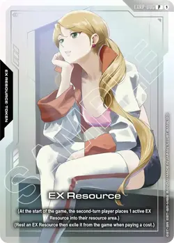 Gundam Card Game Exclusive Resource Card EXRP-006 - Image 1
