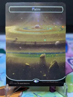 MTG Unfinity- Plains 491 Galaxy Foil - Image 1