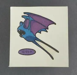 Zubat Pokemon Decoration Seal Sticker Japanese Nintendo From Japan F/S - Image 1