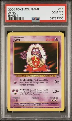 2000 Jinx Base II #45 PSA 10 Vintage Pokemon - Image 1
