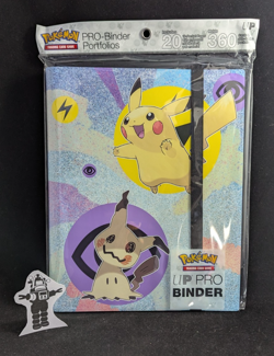 Pokemon Ultra Pro 9 Pocket Portfolio Pikachu and Mimikyu Holds 360 Cards Sealed! - Image 1