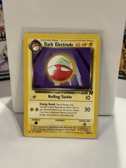Dark Electrode 34/82 Uncommon Team Rocket Unlimited Pokemon LP 2000 Vintage WOTC - Image 1