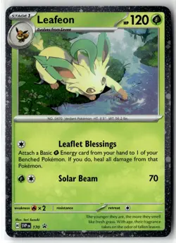Leafeon ⭐ 170 Holo Promo Scarlet & Violet 2023 Pokemon NM - Image 1