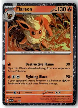 Flareon ⭐ 167 Holo Promo Scarlet & Violet 2023 Pokemon NM - Image 1
