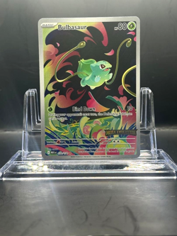 Pokemon TCG Bulbasaur 133/132 ME01: Mega Evolution Stamped Promo NM - Image 1