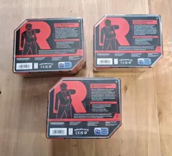 New Sealed Pokemon TCG Destined Rivals Team Rocket Tin Set of 3 - Image 3