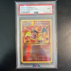 CHARIZARD 2016 Pokemon #11/108 PSA 9 MINT Evolutions REV HOLO! Graded! - Image 1