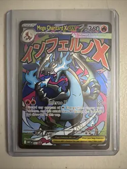 Pokemon TCG Mega Charizard X EX 023 Me: Mega Evolution Promo Holo English - Image 1