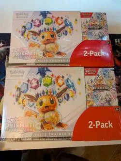 2x Costco Prismatic Evolutions Elite Trainer Box ETB & Booster Bundle Pokemon - Image 1