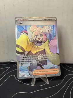Iono ⭐ 124 Holo Promo Scarlet & Violet 2023 Pokemon NM - Image 1