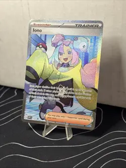 Iono ⭐ 124 Holo Promo Scarlet & Violet 2023 Pokemon NM - Image 2