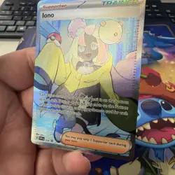 Iono ⭐ 124 Holo Promo Scarlet & Violet 2023 Pokemon NM - Image 4