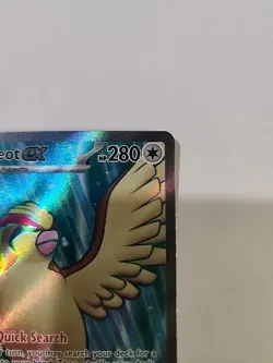 Pidgeot ex 217/197 Obsidian Flames Full Art Ultra Rare Holo Pokemon TCG 2023 NM - Image 3