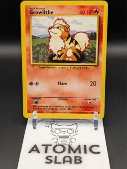 Pokemon TCG Growlithe 028/102 Base Set Regular (NM!) - Image 1