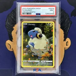 PSA 9 MINT 2023 Pokemon Crown Zenith MAREEP GG34 Full Art - Image 2